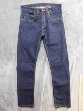 Dearborn Denim Jeans Mens 31x31 Dark Wash Blue Skinny Stretch Denim Made USA